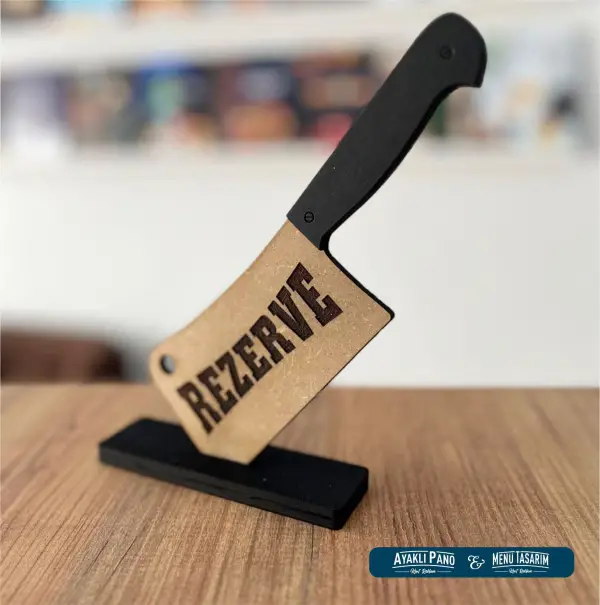 AHŞAP REZERVE YAZISI