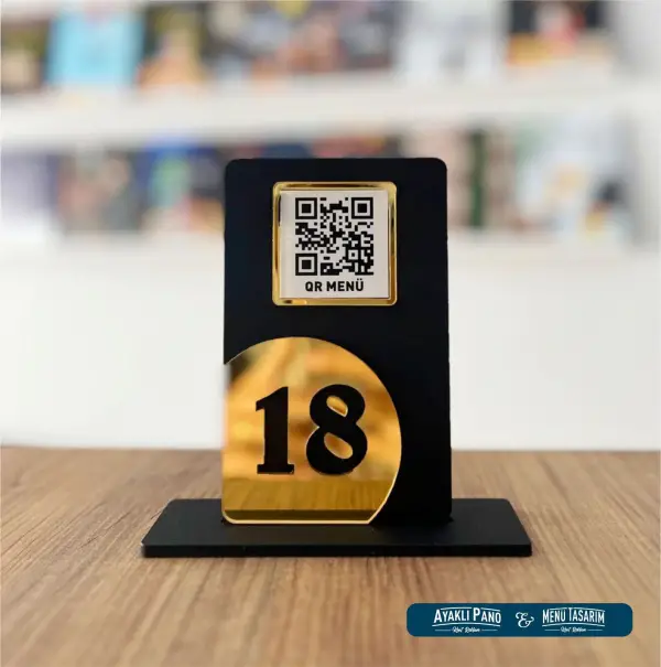 Masa Numarası ve QR Menü Standı